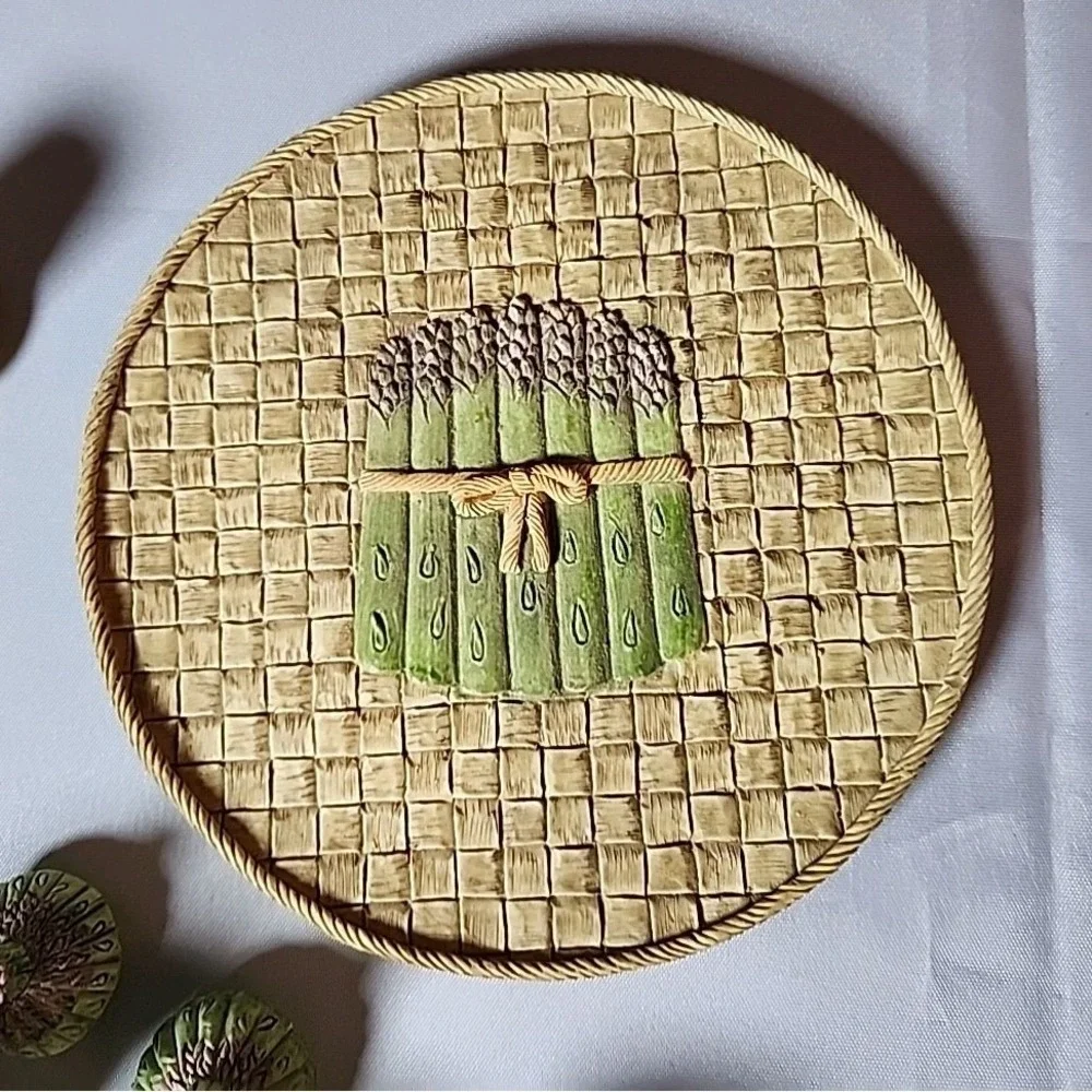 VTG '95 Young's Asparagus Tea Set Doll House Fairy Garden Mini Tea Set Fun Gift